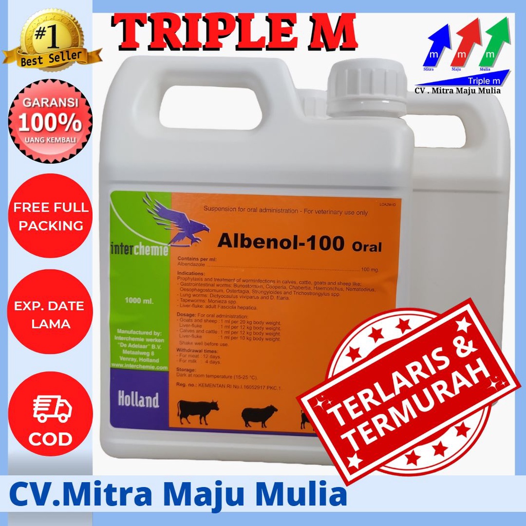 Albenol 100 Oral Albenol ORAL  Obat Cacing 1 liter