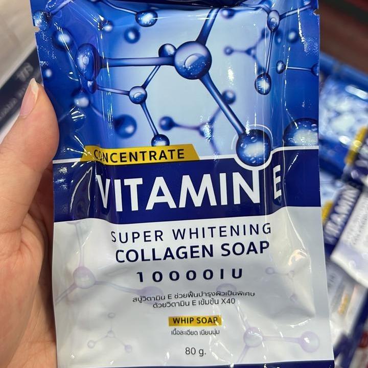CONCENTRATE VITAMIN E SUPER WHITENING COLLAGEN SOAP 10000 I U