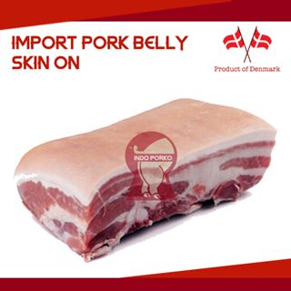 Samcan Pork Belly Daging Babi Impor SKIN ON KULIT UTUH BABI PANGGANG