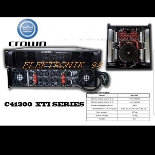 POWER AMPLIFIER CROWN C41300 XTI SERIES 4 CHANNEL 4 X 1300 WATT