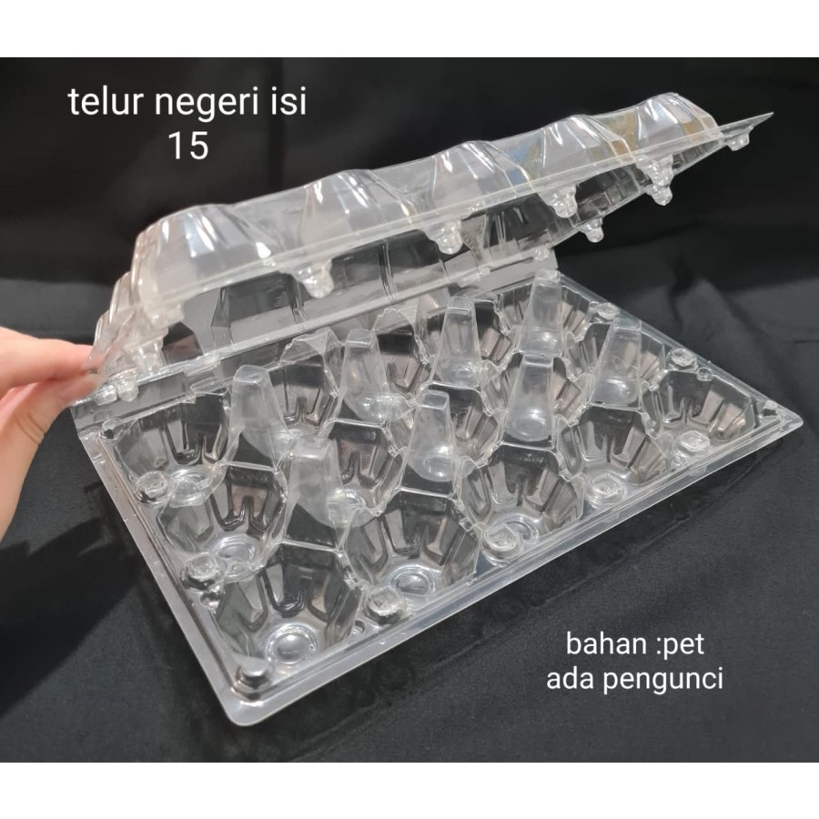 Mika Telur / Egg Tray / Tray Telur Isi 15 Butir Ada Pengunci 25 Pcs