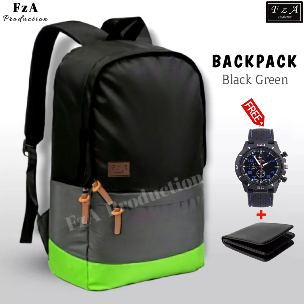 Big Promo..Tas Ransel Distro Casual Pria Wanita / Tas Ransel Laptop Sekolah Kuliah Bacpack Distro Original - FzA