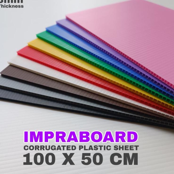 

Terbaru 12.12 isi 4 lembar infraboard impraboard 3mm 100 x 50 cm art board pp board grosir