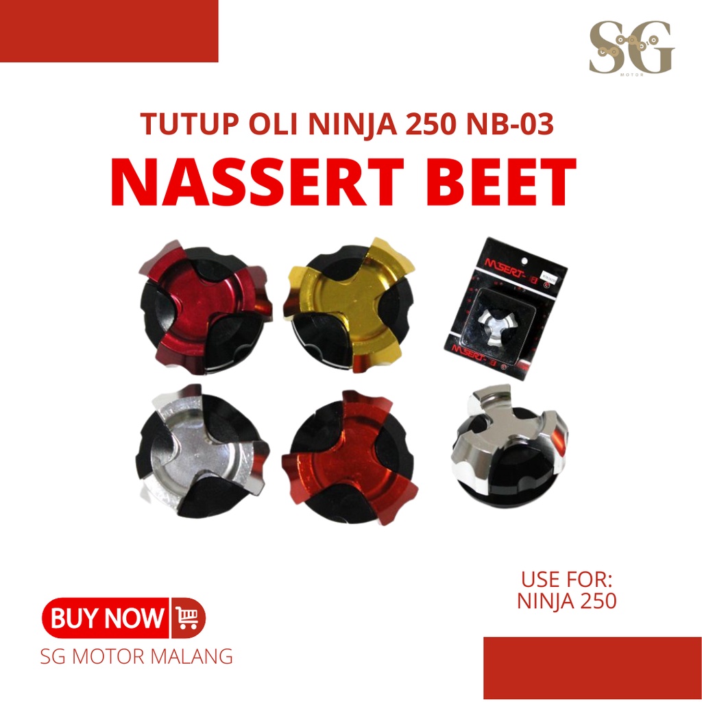 Tutup Oli Ninja 250 NB-03 Nassert Beet