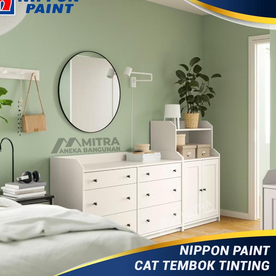 ✶   EKSTERIOR INTERIOR NIPPON PAINT SWEET ESCAPADE NP BGG 1759 T / SAGE GREEN / VINILEX PRO ELASTEX 