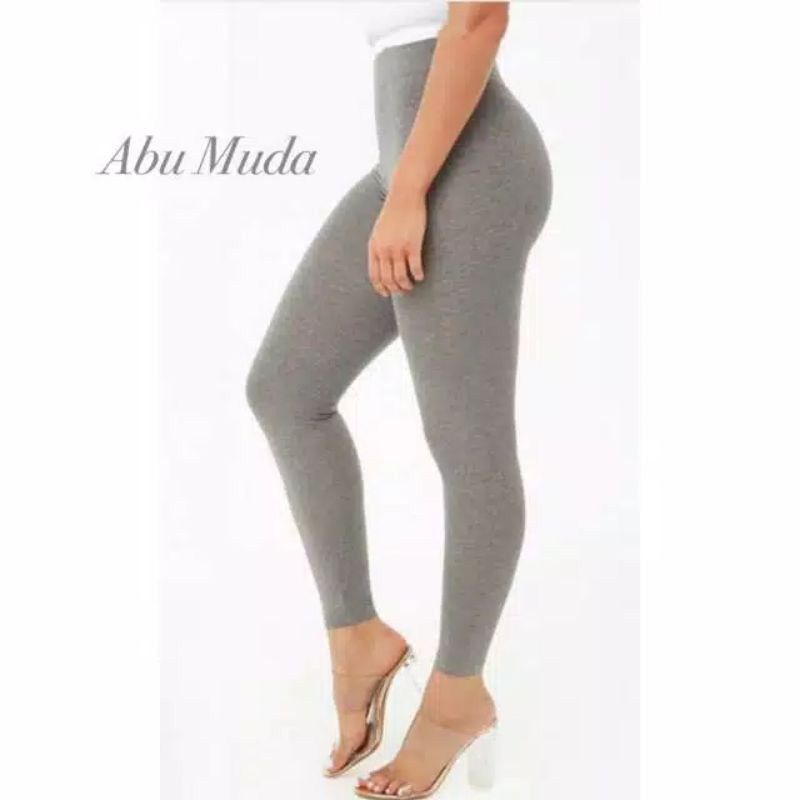 Legging Basic Tebal Premium Big Size Jumbo Lembut Elastis Highwaist Bigsize