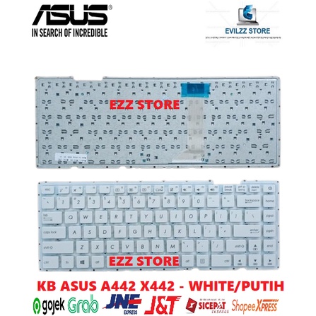KEYBOARD ASUS A442 A442U A442UF A442UQ A442UR X442 X442UA X442UQ X442UR PUTIH WHITE WITHOUT FRAME