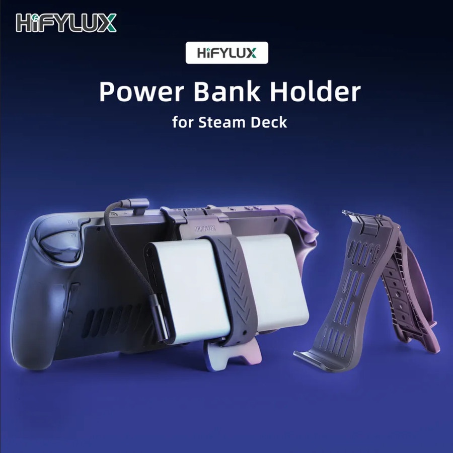 Hifylux Powerbank Mount Holder Kickstand Holder for Steam Deck