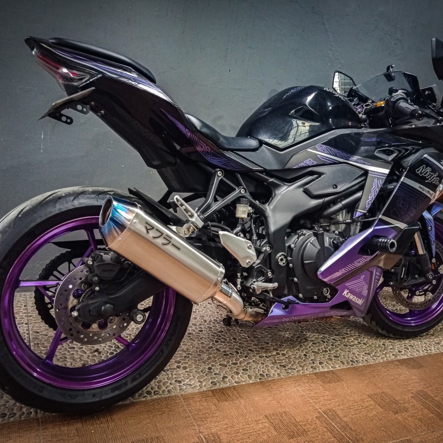 Knalpot Kawasaki Ninja ZX25 ZX25r Tipe Samping SMOKE MUFFLER - Tipe Japanis ST