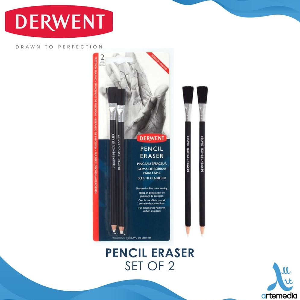 

Penghapus Pensil Derwent Pencil Eraser Set 2 Blister Pack