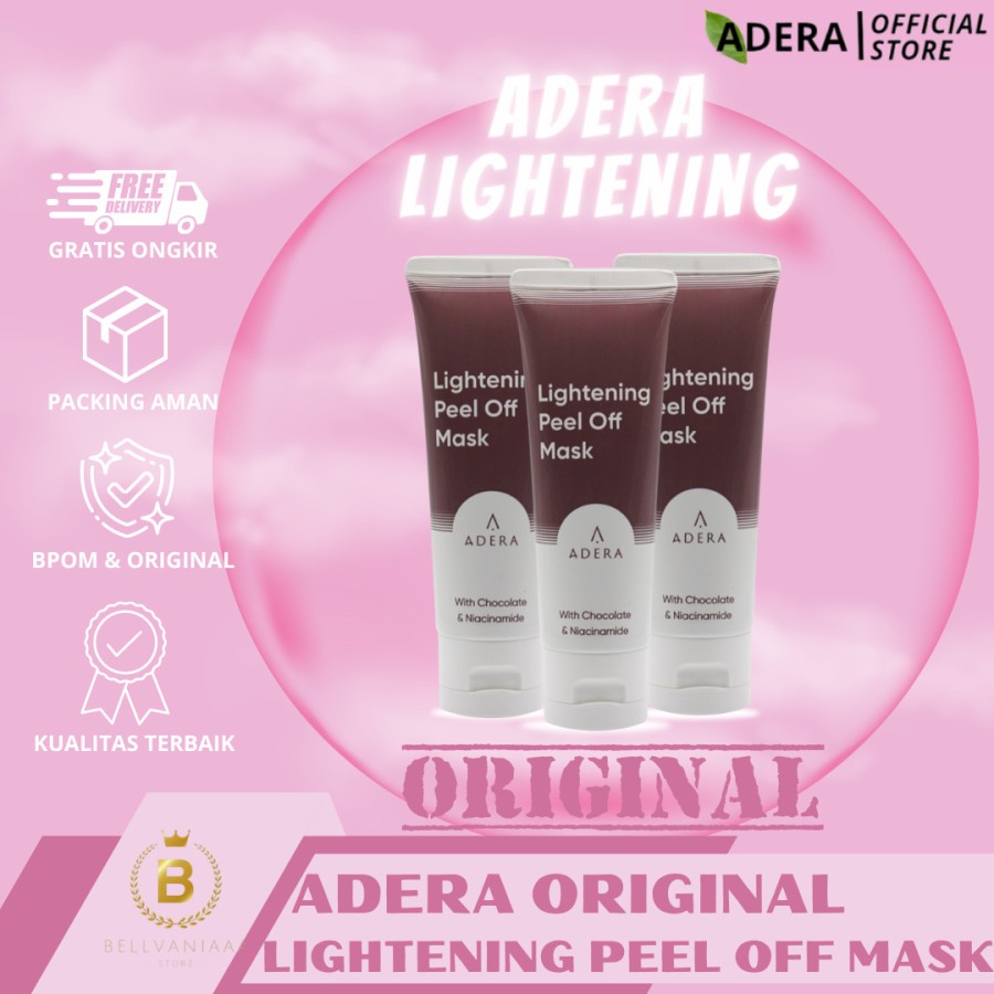 ADERA LIGHTENING PEEL MASK ANTI FLEK HITAM | ADERA FACE SERUM PENGHILANG FLEK HITAM ORIGINAL