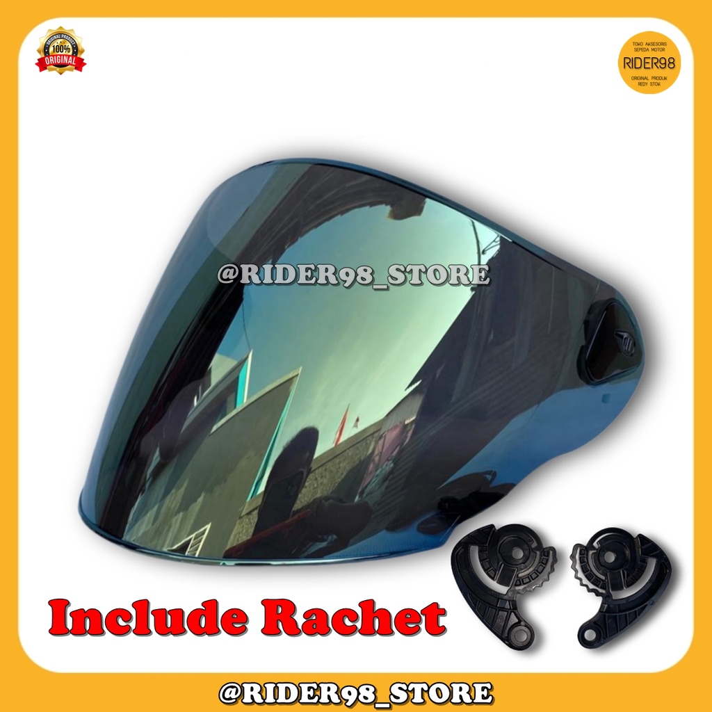 Kaca Helm NHk R6 & S1 GP PRO Original Visor Norisk Pnp / Pas Langsung Pasang Di Helem NHk R6 & S1 GP