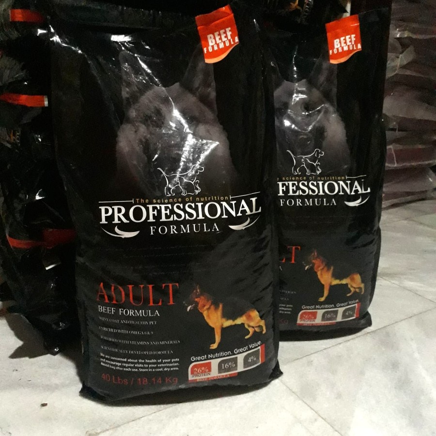 Profesional Dog Adult Beef Formula 18,14kg/Khusus (EXPEDISI) Dog Food