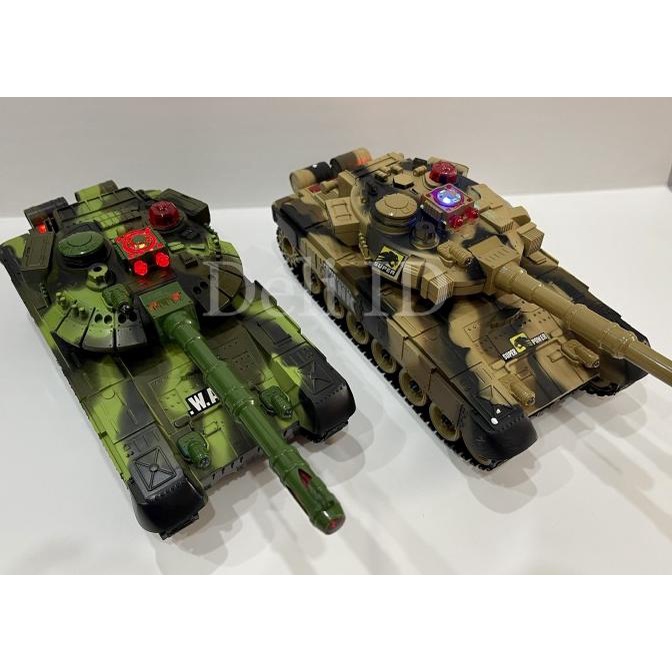 MAINAN REMOTE KONTROL REMOT RADIO CONTROL WAR TANK PERANG BAJA RC TOY