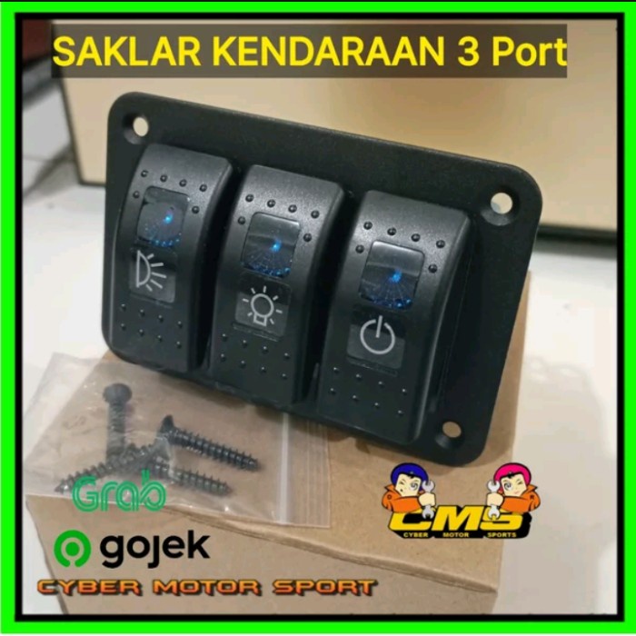 Saklar mobil Universal 12v 24v saklar panel mobil. dashboard saklar