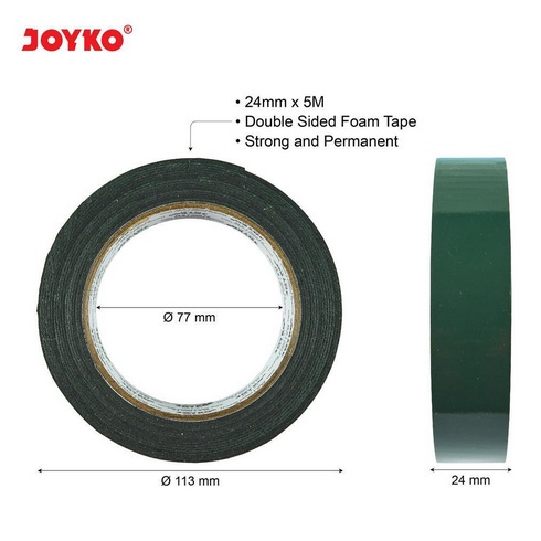 DOUBLE TAPE JOYKO BUSA 1 IN - SIDED FOAM TAPE PITA DUA SISI