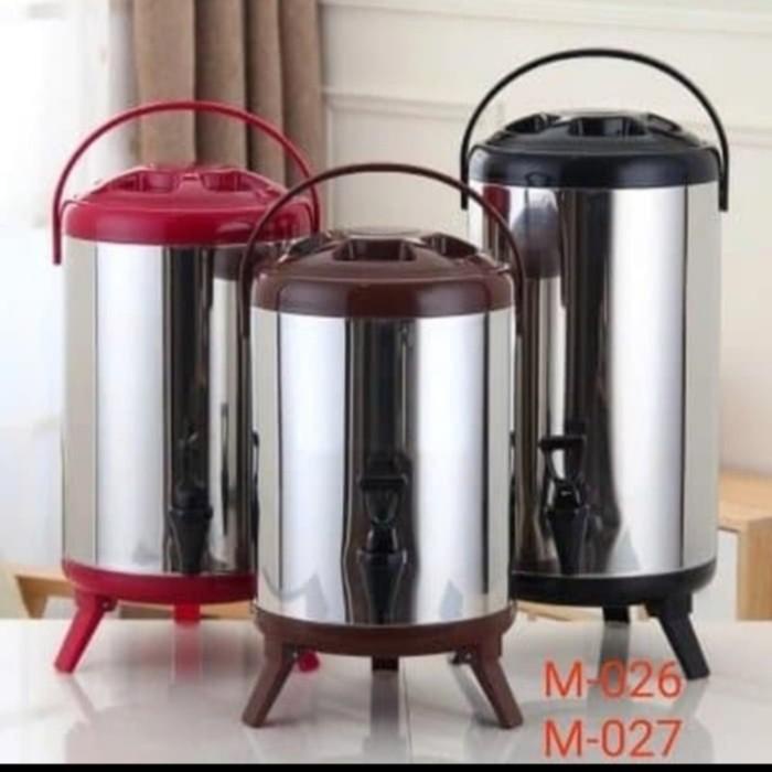 Water Jug Milk Tea Bucket Stainless Steel 8L - Drink Jar