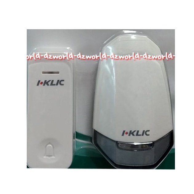 I-Klic Wireless Wireless Door Chime Bell Pintu Bel Tanpa Kabel Isi 1 Bel Pagar I-click Iklic I Klic Moztec Tanpa Batrai Baterai