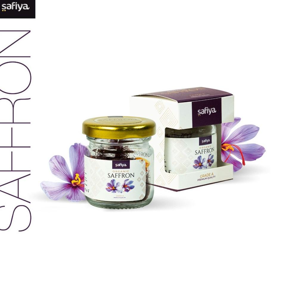 

【MEGA SALE】 Bunga Saffron Super Negin 1 gram Finest Gold Safron Authenctic Safiya Food