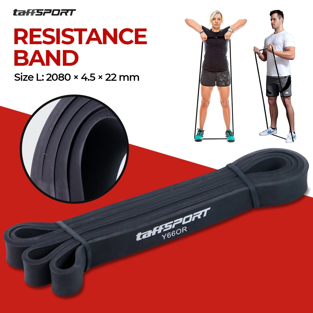 Latex Pull Up Resistance Band Fitness - Size L - OMSEDOBK Black