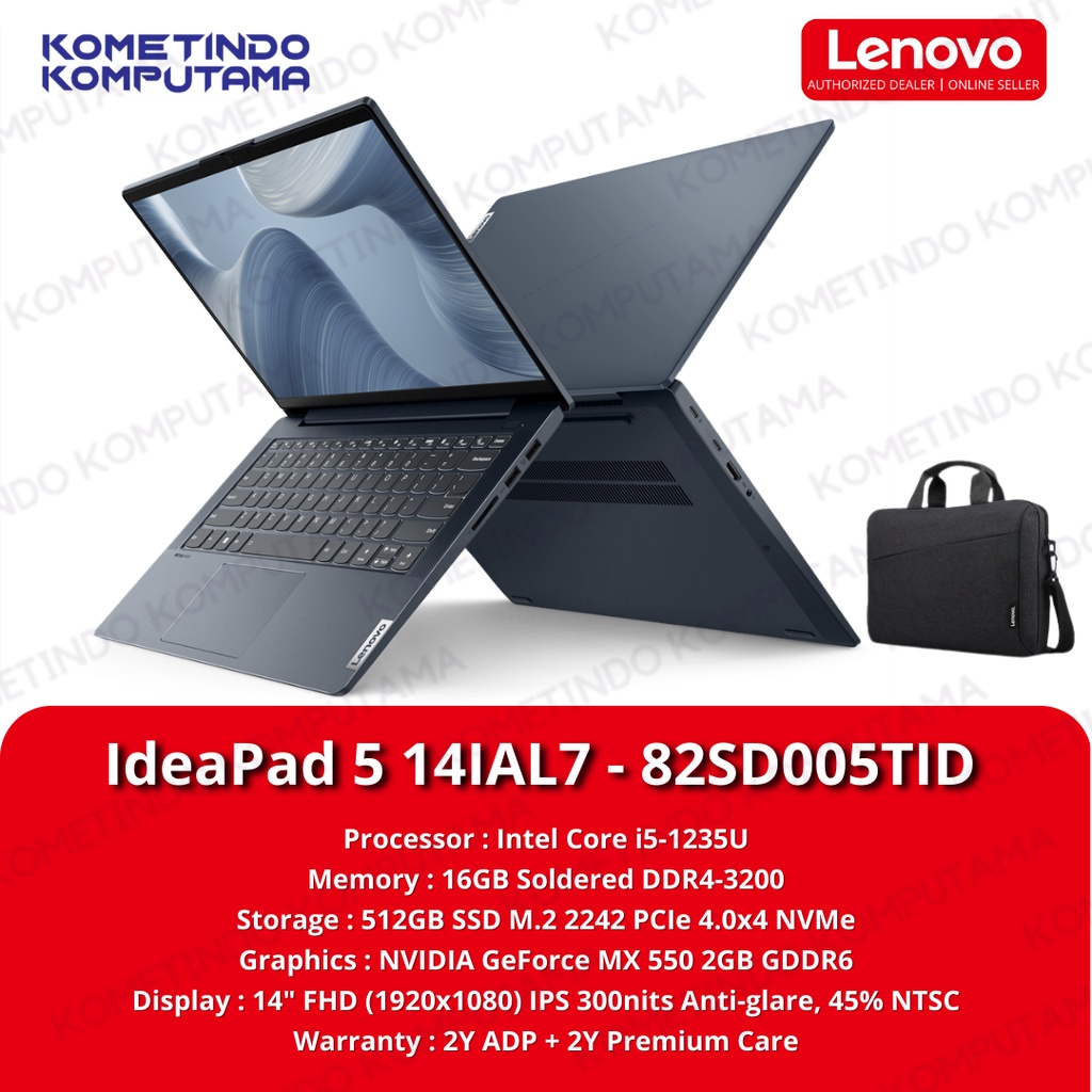 LENOVO IDEAPAD SLIM 5 14IAL7 5TID Core i5-1235U 16G 512SSD MX550 W11