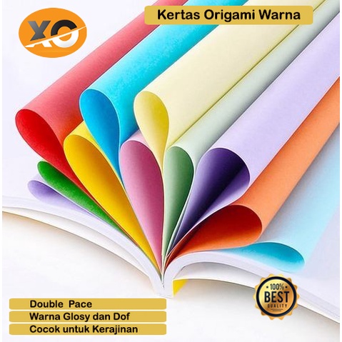 

Kertas Origami 2 Sisi Double Fase Origami Paper kertas Kerajinan Kreasi Kreatif DIY Murah Serbaguna