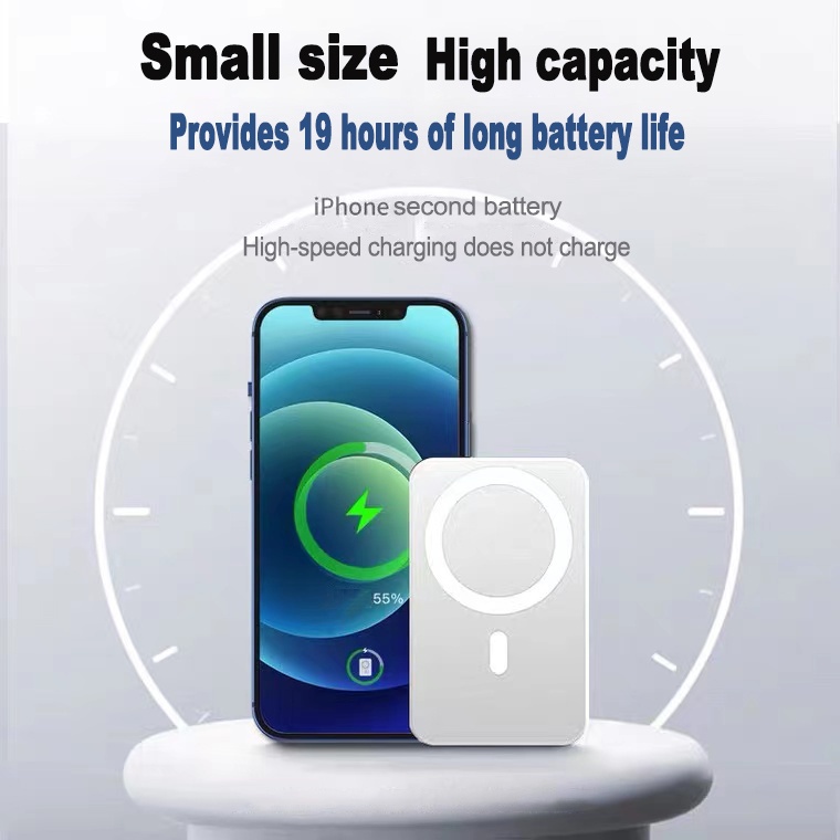 YUN Mall  Magnetic Magsafe Powerbank 15W Fast Charging 10000mAh Wireless Battery Pack / Wireless Charger / Power Battery