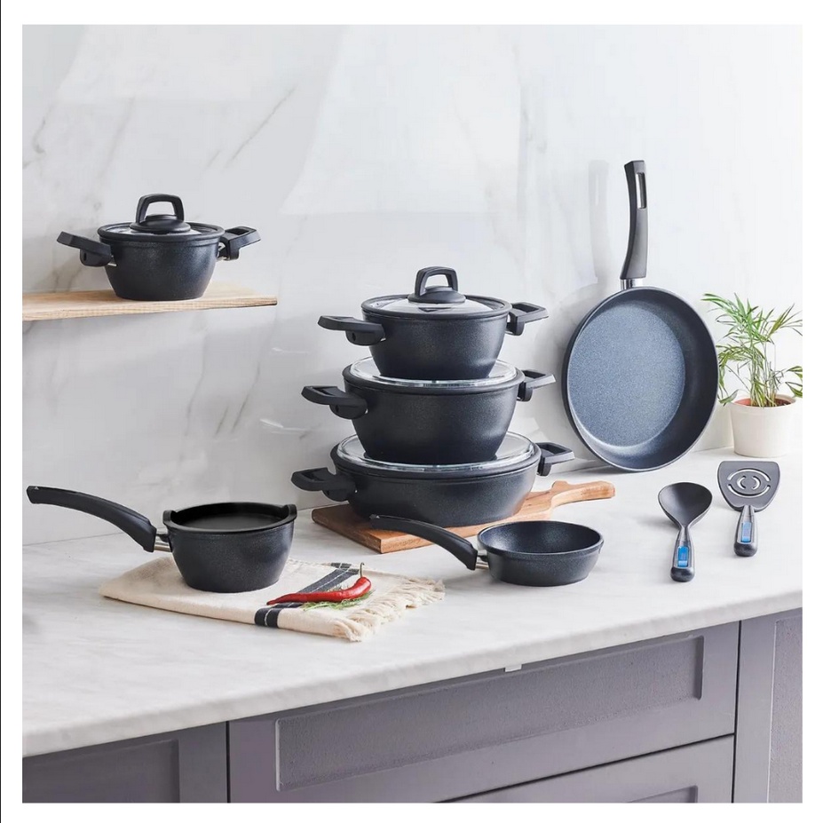 Panci Set 3in1 / Tutup Kaca Panci Serbaguna Isi 3pcs