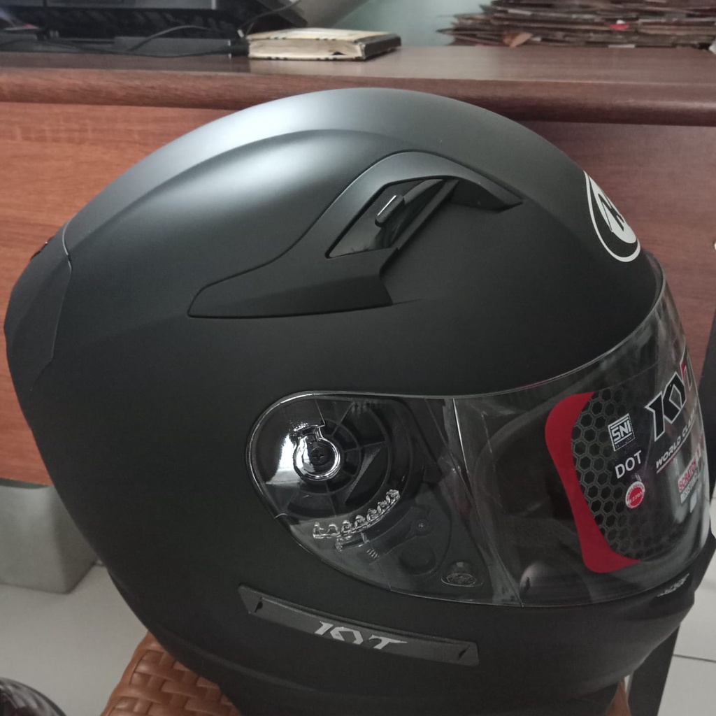 HELM KYT K2RIDER SOLID BLACK DOFF FULL FACE KYT