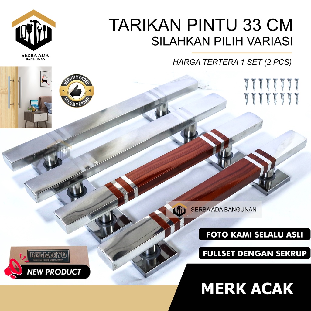 handle pintu rumah 33 &amp; 45 cm murah minimalis tarikan pintu pull stainless gagang pintu awet