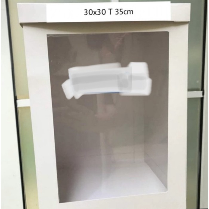 Terlaris Dus Putih Tinggi 30X30X35 Cm Cake Box Tinggi Putih