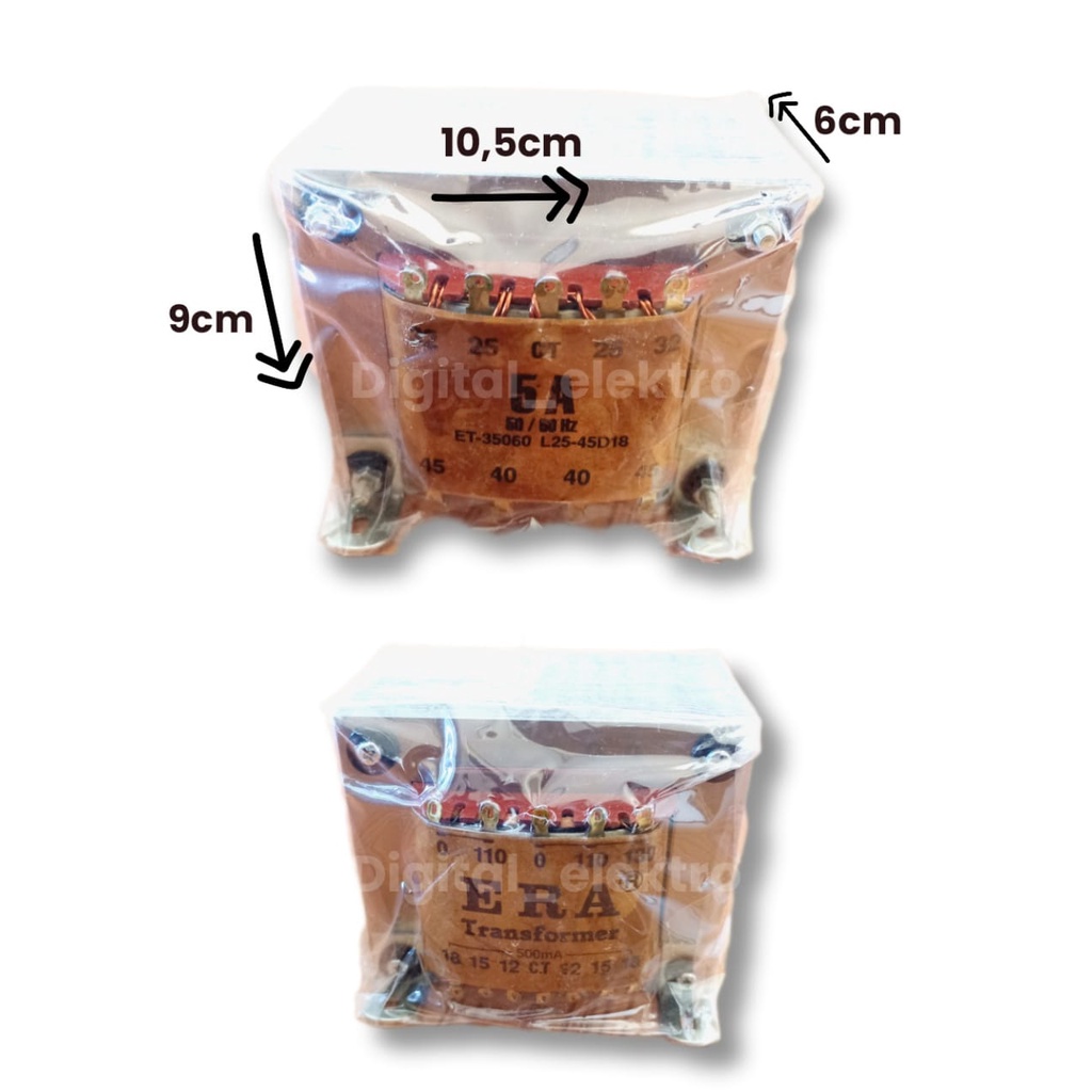 Trafo ERA 5 Amper CT45 Besar MURNI