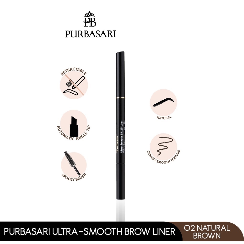 PURBASARI Hydra Series Ultra Smooth Brow Liner | Pensil Alis Mekanik BY AILIN