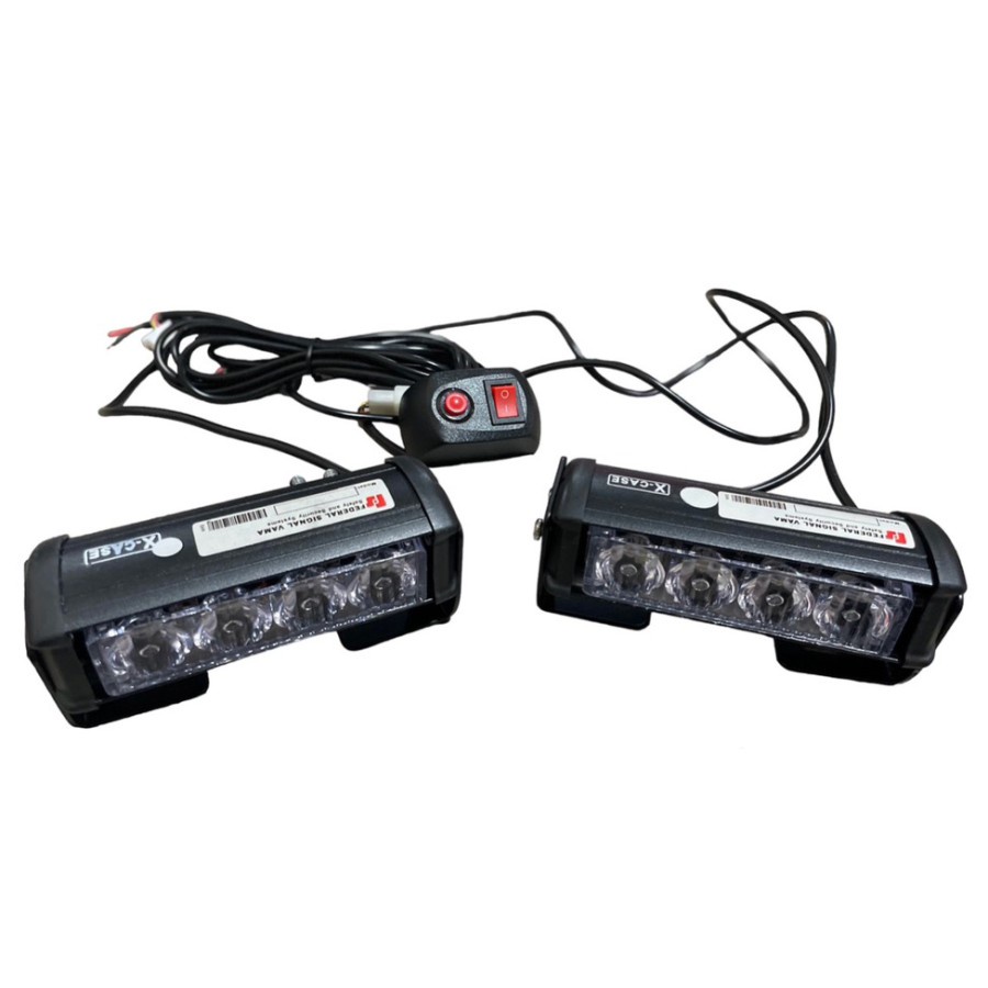 LAMPU TEMBAK LED FLASH RUNNING 2x4 4 MATA SEPASANG ISI 2PCS UNIVERSAL