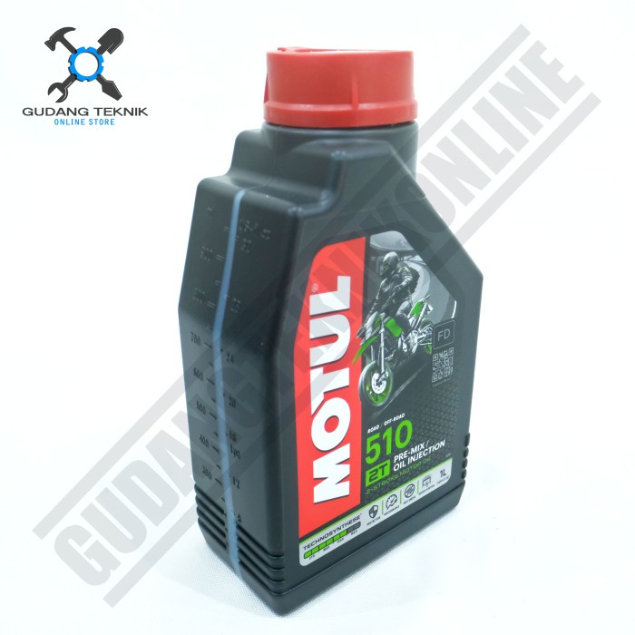 Oli Mesin 2 Tak 1 Liter 510 POWERLUBE MOTUL / Oli Samping Motor 1 Liter Oli Injection 1000ML 510 MOTUL