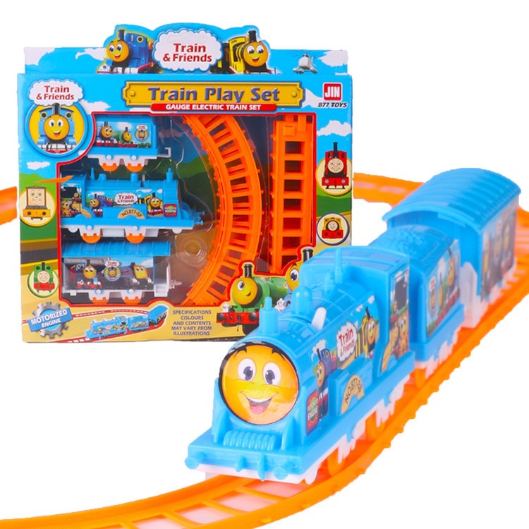 Mainan anak kereta berkarakter lucu / mainan kereta api tomas / Mainan Anak Rel Kereta Apl elektrik