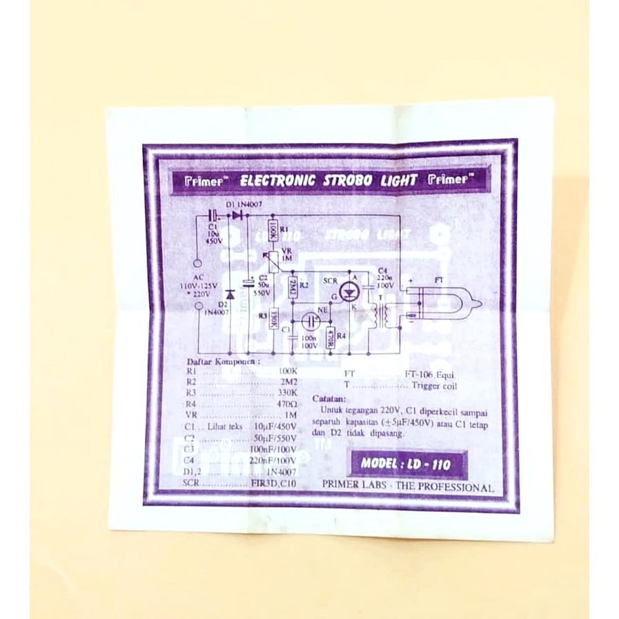 PCB Strobo Light (LD 110)