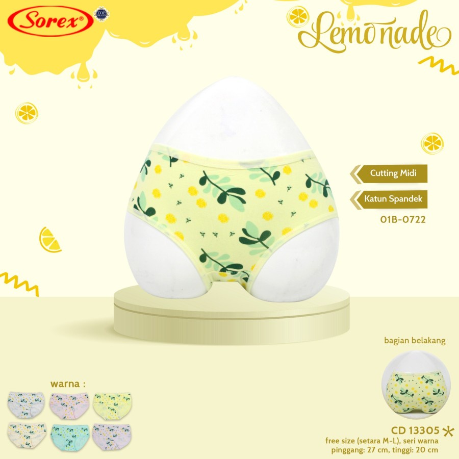 Celana Dalam Wanita Motif Lemo Nade Cd Remaja Sorex 13305