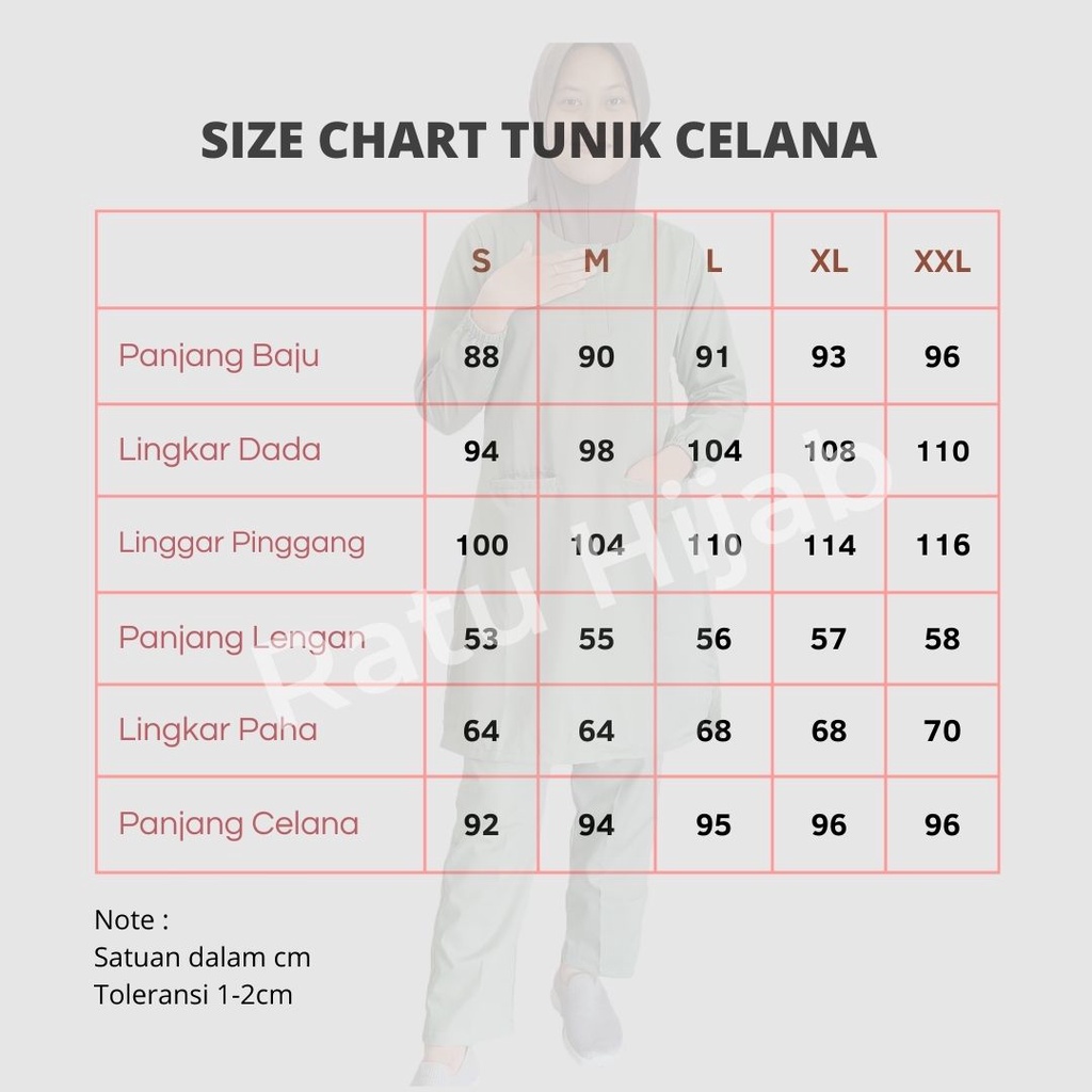 Baju OKA OK Tunik celana lengan panjang karet