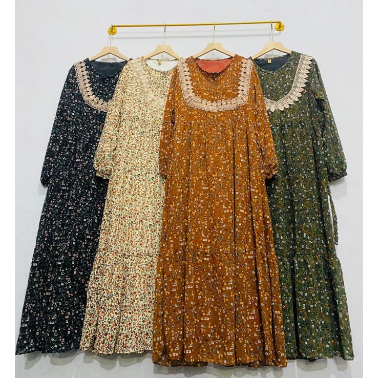 gamis ceruti syari gamis busui gamis bunga susun