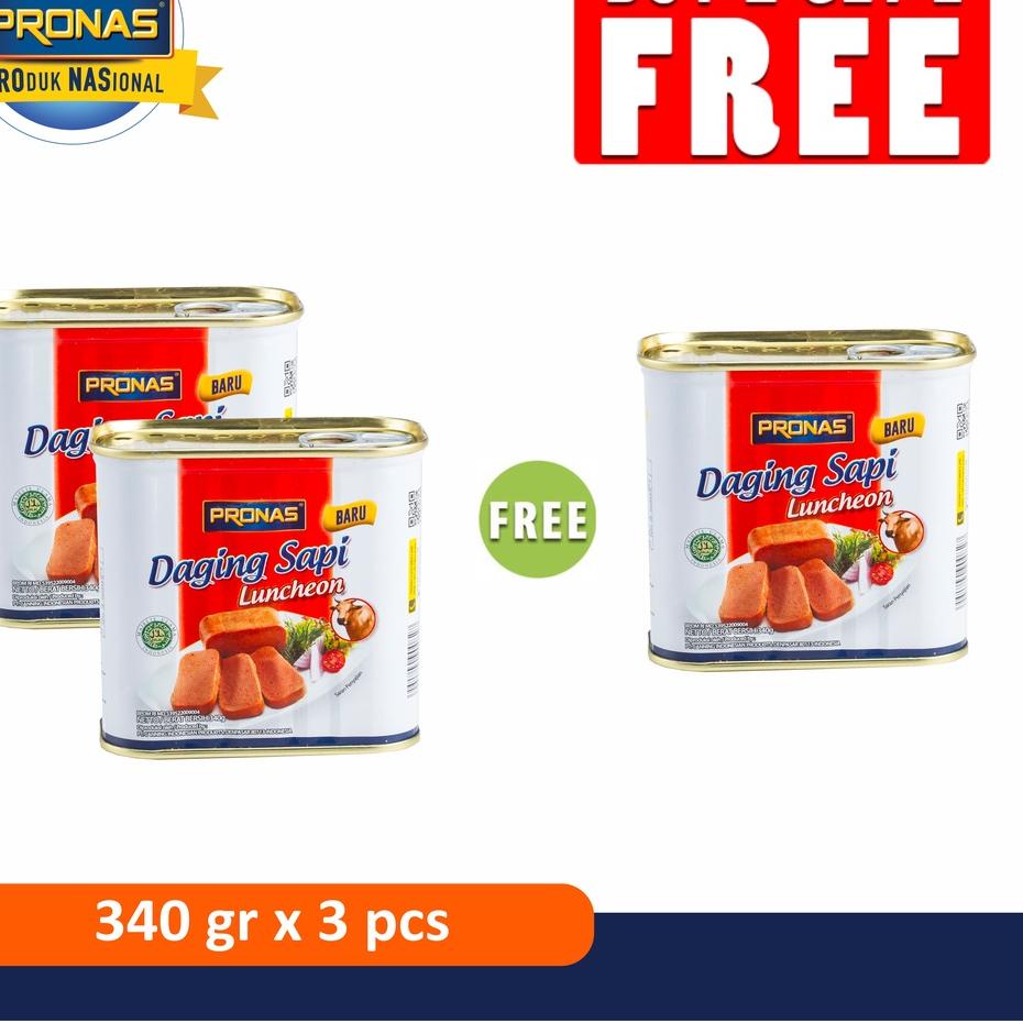 

☁ PRONAS Luncheon Sapi (Daging Blok Serbaguna) 340 g Buy 2 Get 1 ✶