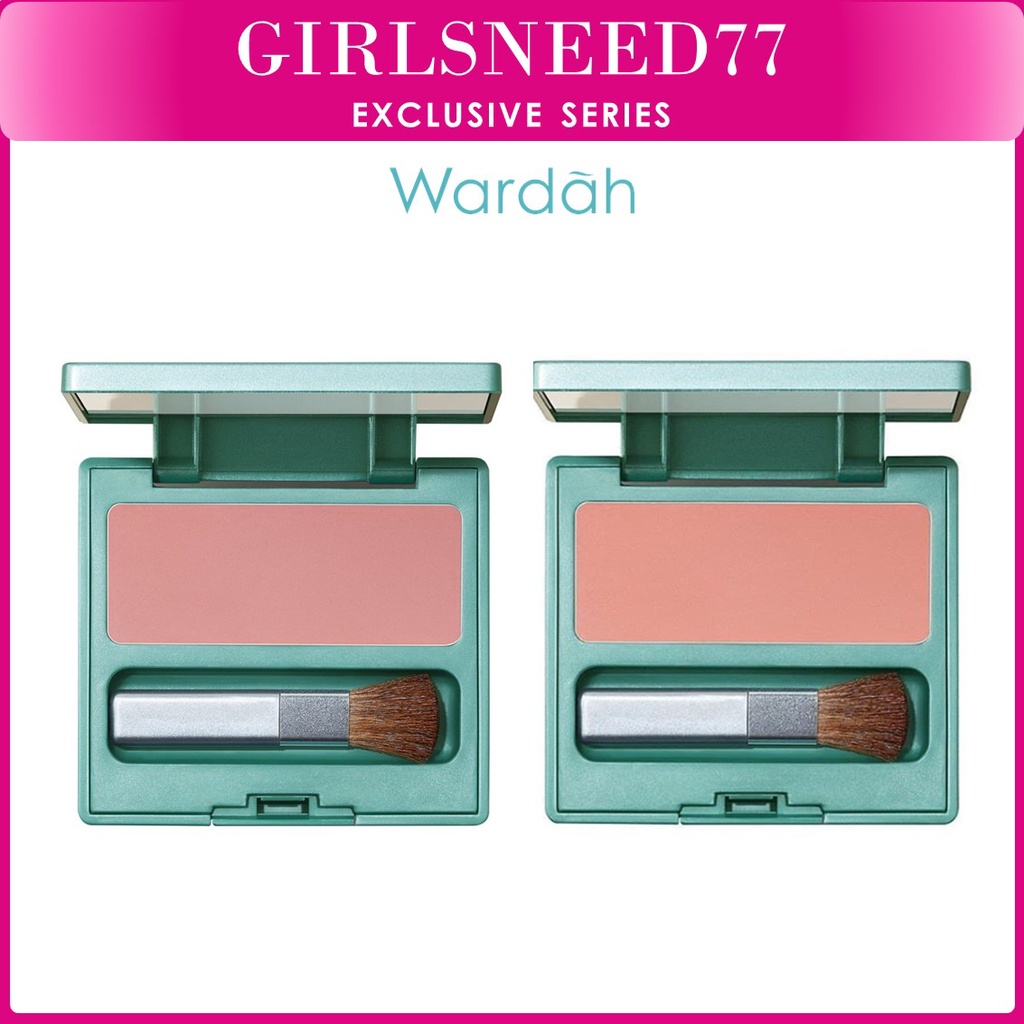 Wardah Exclusive Blush On - Warna Intense dan Tahan Lama Girlsneed77 Official Store BPOM Kosmetik Medan Cosmetics Beauty Skin Care