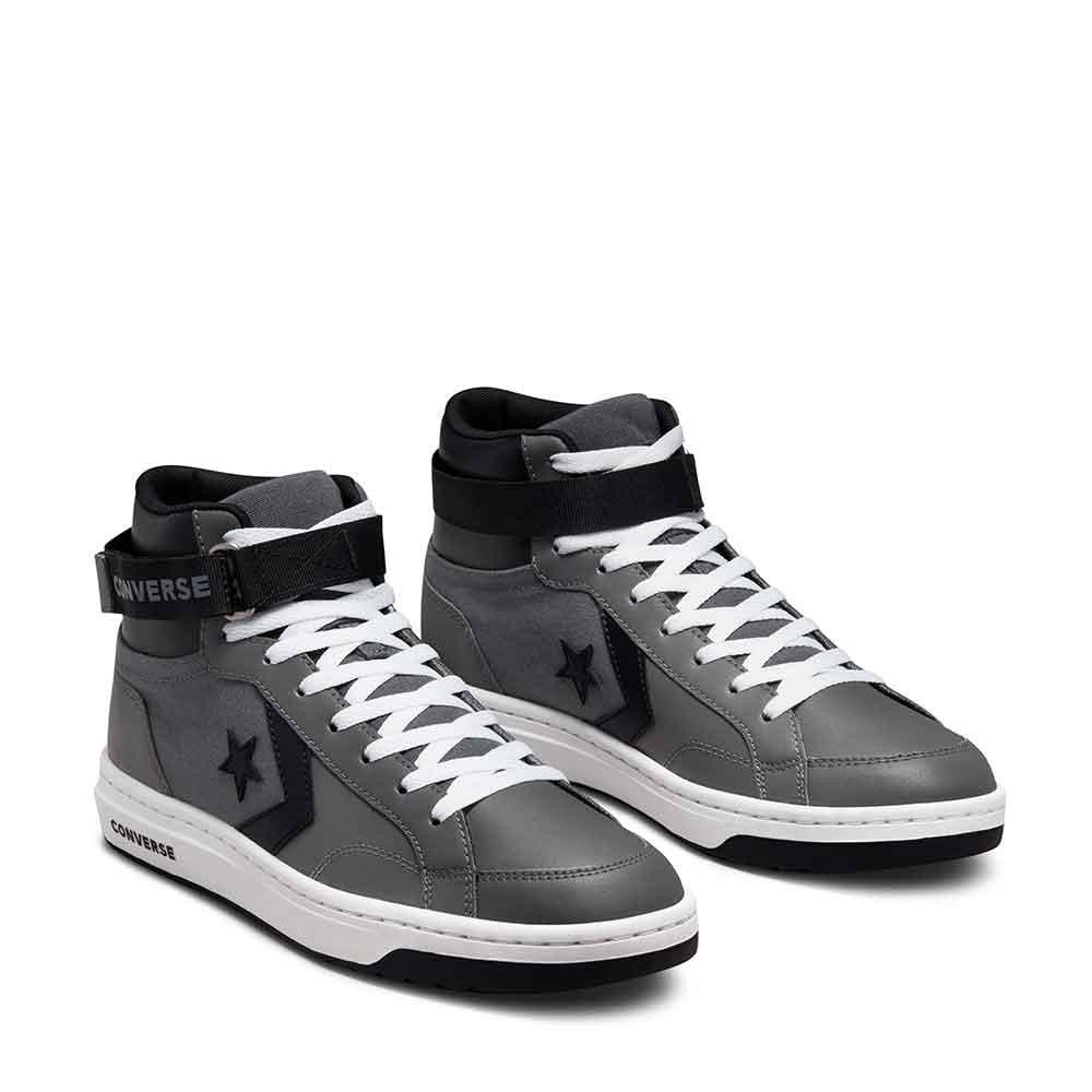 Converse Pro Blaze V2 Cup Removable Strap Velcro Court Leather Grey