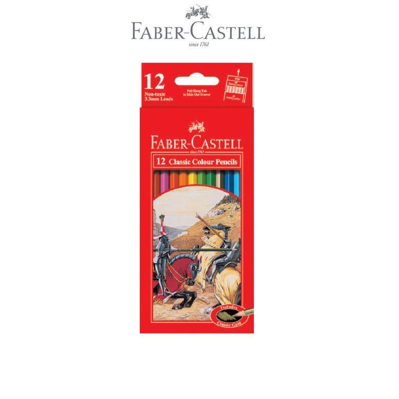 

QD9763 Pensil warna Faber Castell 12 panjang Classic ( 1set/12wrn ) 64