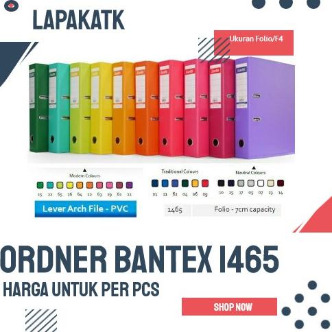 

❁ BANTEX ORDNER F4 1465 / ORDNER FOLIO BANTEX PUNGGUNG 7 CM Bayar Di Tempat