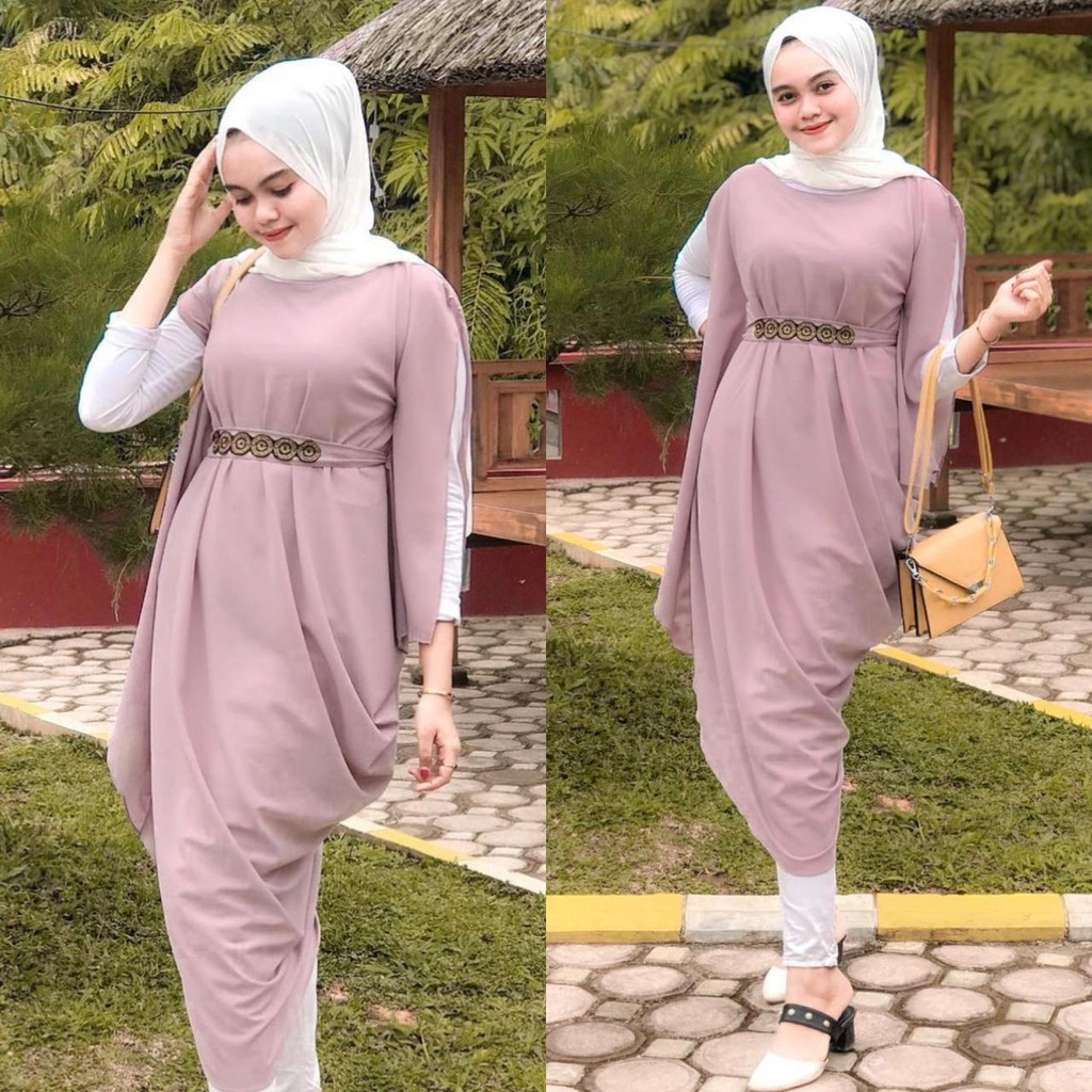 SABHIRA KAFTAN (BAHAN CERUTTY) WANITA MUSLIMAH BTCSOLO