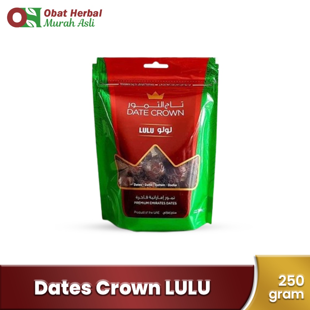 Kurma PREMIUM  Dates Crown LULU 250g - KURMA ORIGINAL Tanpa bahan pengawet