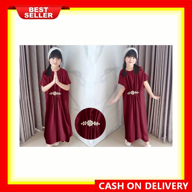 Kaftan Baju Anak Gamis Muslim Anak Perempuan Fn-D0011 Khalisa Kaftan | Kaftan Anak Perempuan | Baju 