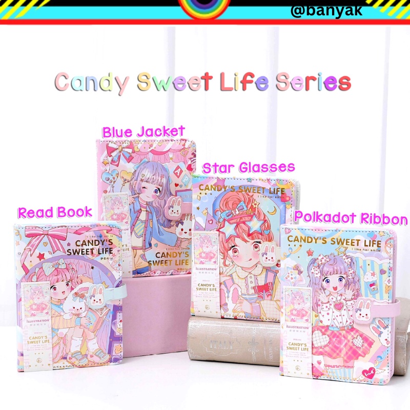 

BUKU DIARY JOURNALING SCARPBOOK HARDCOVER KANCING MAGNET MOTIF ANIME LUCU CATATAN HARIAN BUKU MEMO ISI 128 LEMBAR BERWARNA @banyak