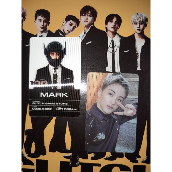 READY OFFICIAL PHOTOCARD PC MARK NCT DREAM GLITCH MODE SCRATCH VERSION